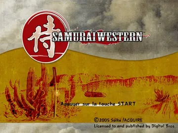 Samurai Western screen shot title